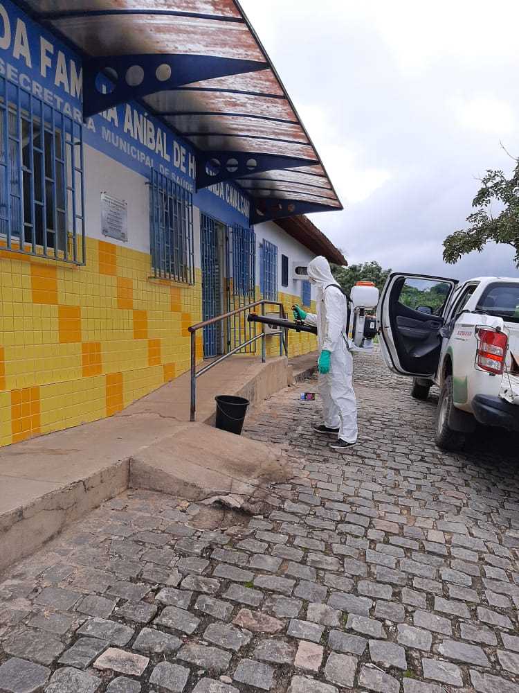 Camacã: Secretaria de Saúde realiza desinfecção para evitar o contágio do coronavírus